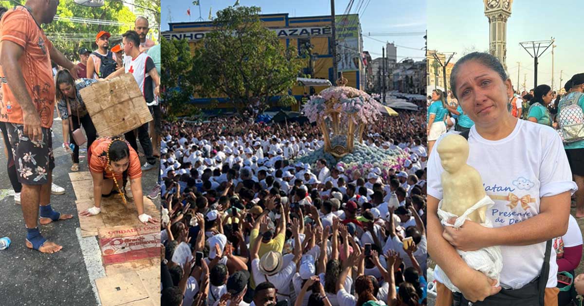 Imagem ilustrativa da notícia FOTOS: veja momentos emocionantes do Círio de Nazaré