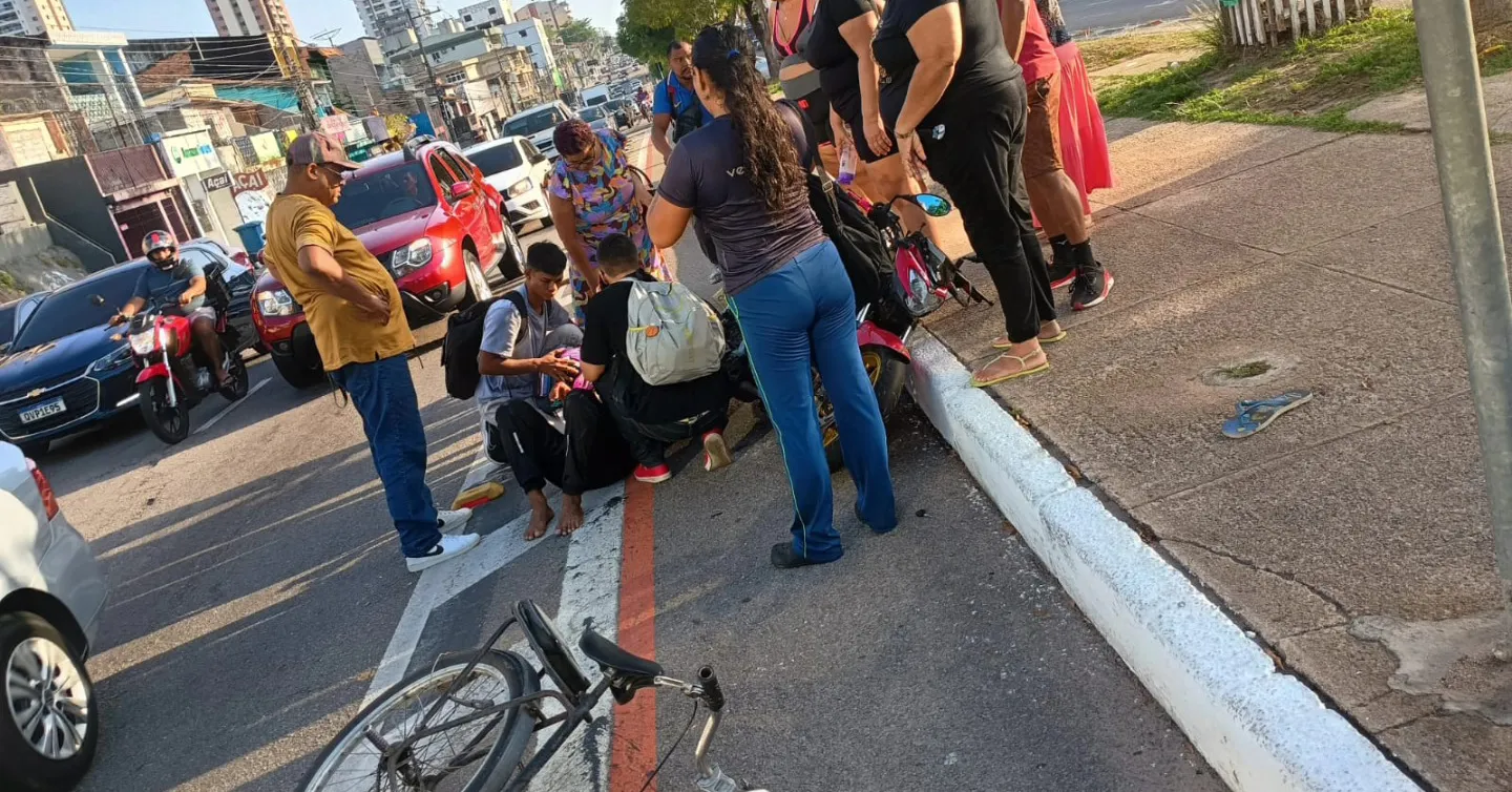 Imagem ilustrativa da notícia: Ciclista é atropelado por motociclista na João Paulo II