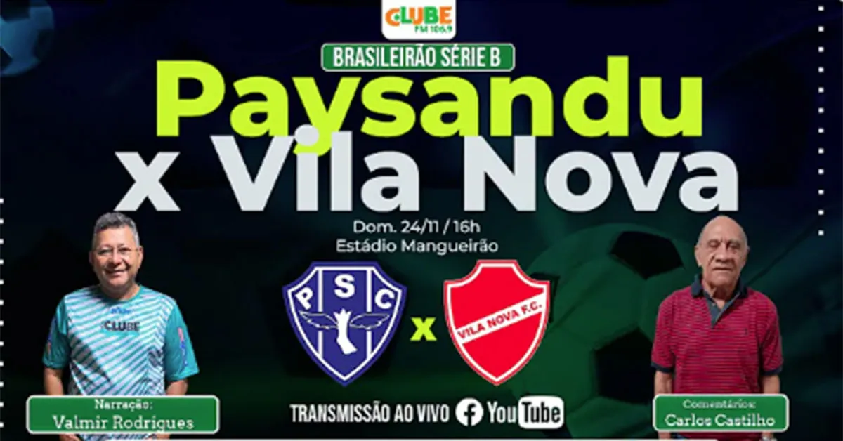 Imagem ilustrativa da notícia: Tem Jogo no DOL! ouça Paysandu X Vila Nova