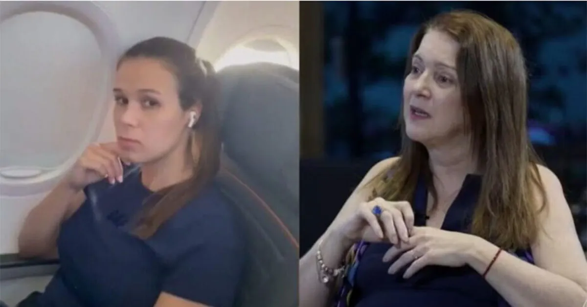 Imagem ilustrativa da notícia: Mulher que gravou Jeniffer no avião se diz arrependida