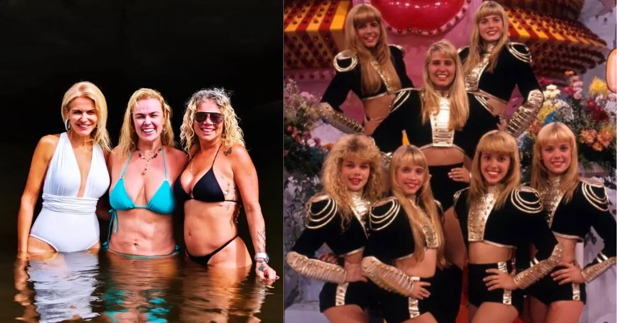 Imagem ilustrativa da notícia: Ex-Paquitas se reencontram e curtem banho de cachoeira