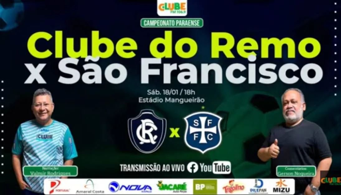 Imagem ilustrativa da notícia: Tem Jogo no DOL! Acompanhe Remo X São Francisco