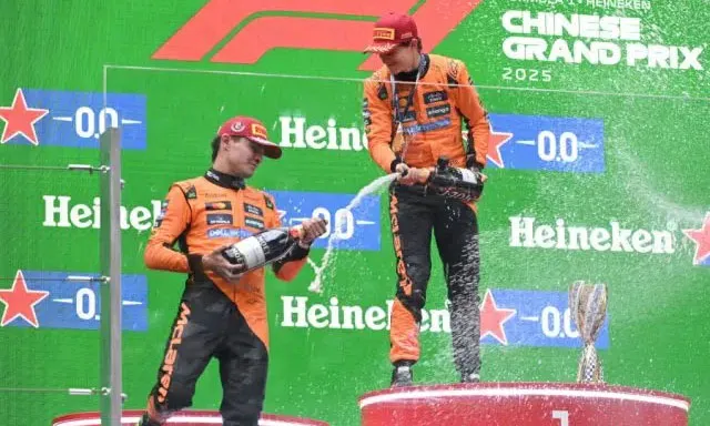 Imagem ilustrativa da notícia: McLaren sobra e Piastri vence no GP da China; Bortoleto é 17º