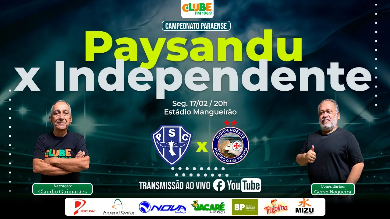 Imagem ilustrativa da notícia: Tem Jogo na Clube e no DOL: ouça Paysandu x Independente