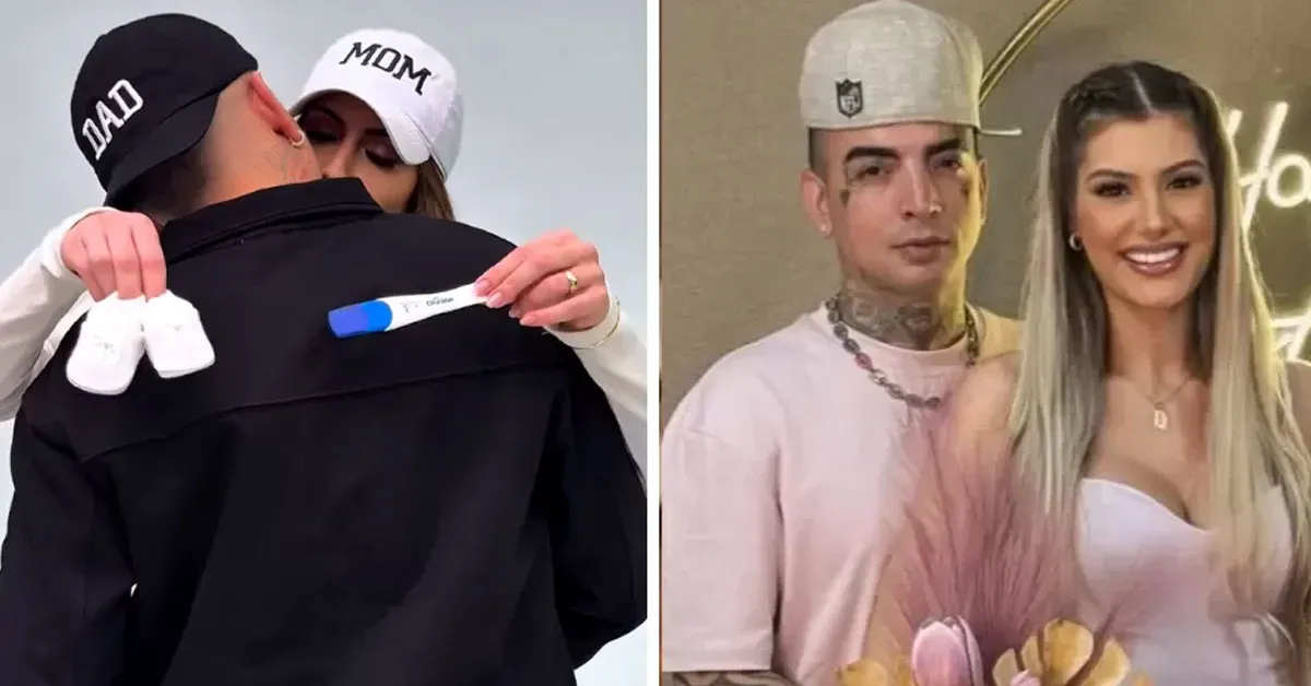 Imagem ilustrativa da notícia: MC Guimê e a noiva anunciam primeira gravidez 