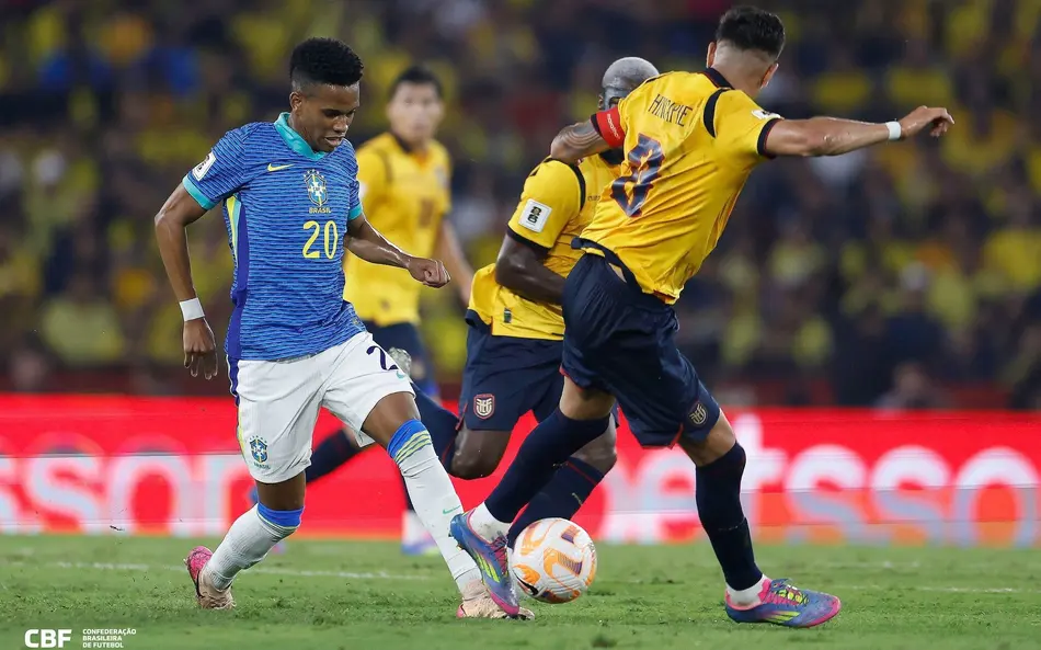 Imagem ilustrativa da notícia: Brasil começa era Ancelotti com jogo truncado e sem gols no Equador