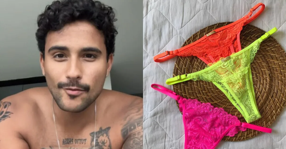 Imagem ilustrativa da notícia: Ex-BBB Lucas Pizane revela hábito inusitado com calcinhas
