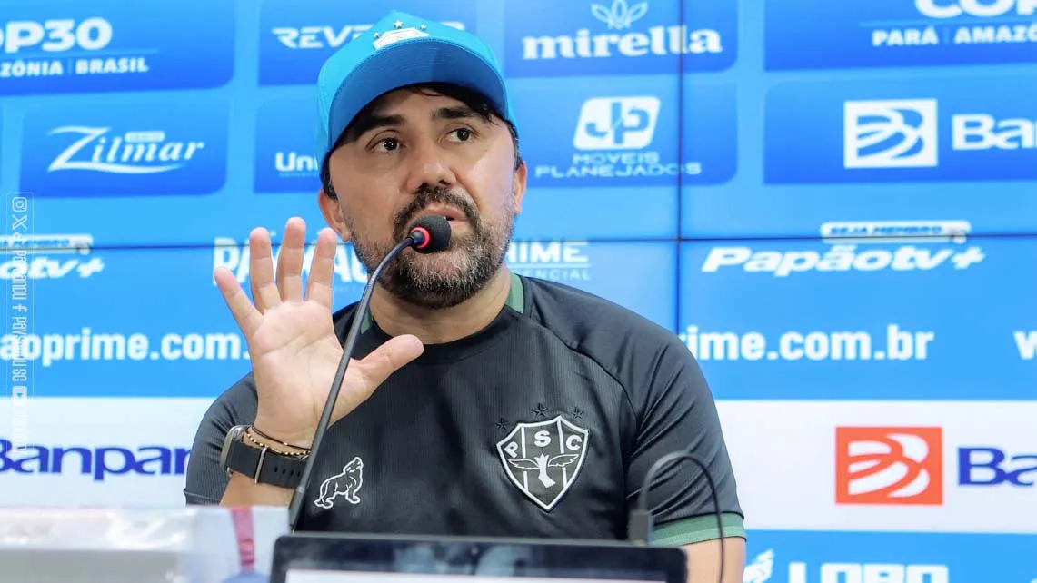 Imagem ilustrativa da notícia: Técnico do Paysandu desabafa após empate: "Sensação ruim"