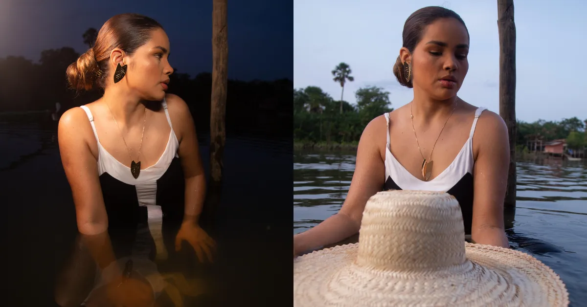 Imagem ilustrativa da notícia: Influenciadora marajoara aposta em moda com fibras naturais 