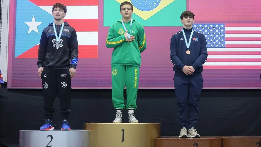 Imagem ilustrativa da notícia: Jovem paraense Arthur Estevão faz história no Wrestling Pan-americano