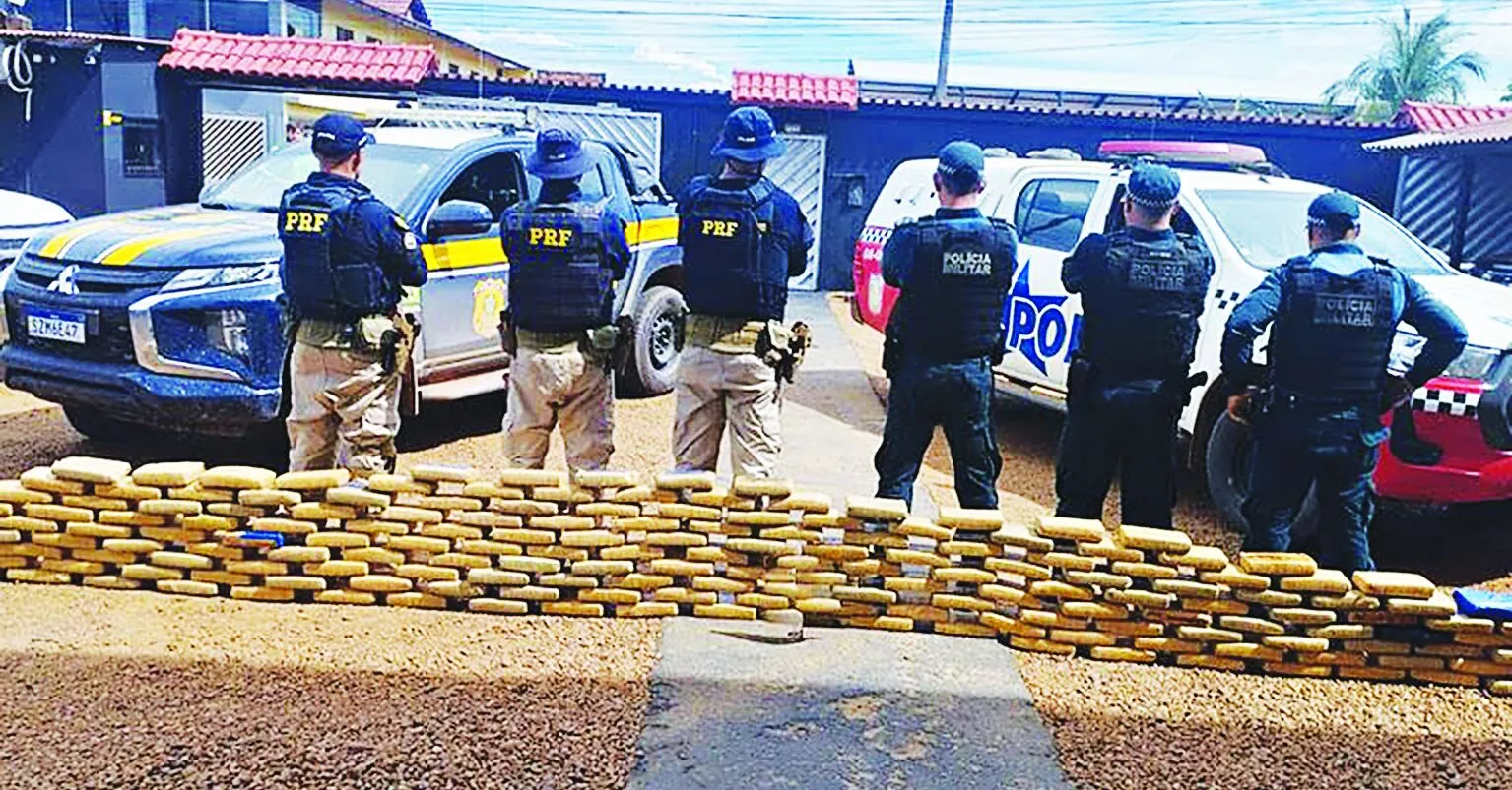 Imagem ilustrativa da notícia: PRF e PM apreendem mais de 200 kg de maconha no Pará