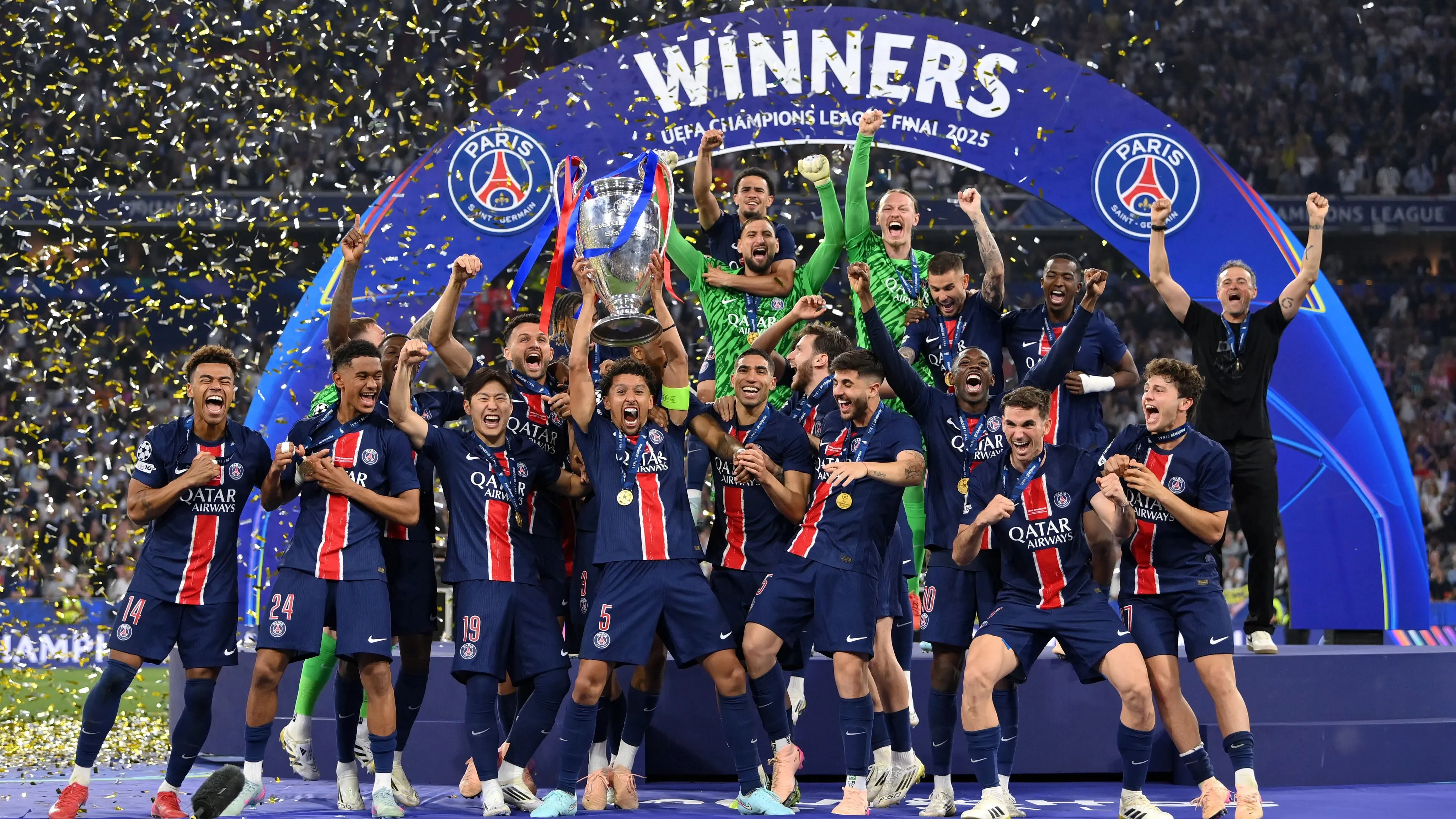 Imagem ilustrativa da notícia: Com goleada histórica, PSG conquista título inédito da Champions