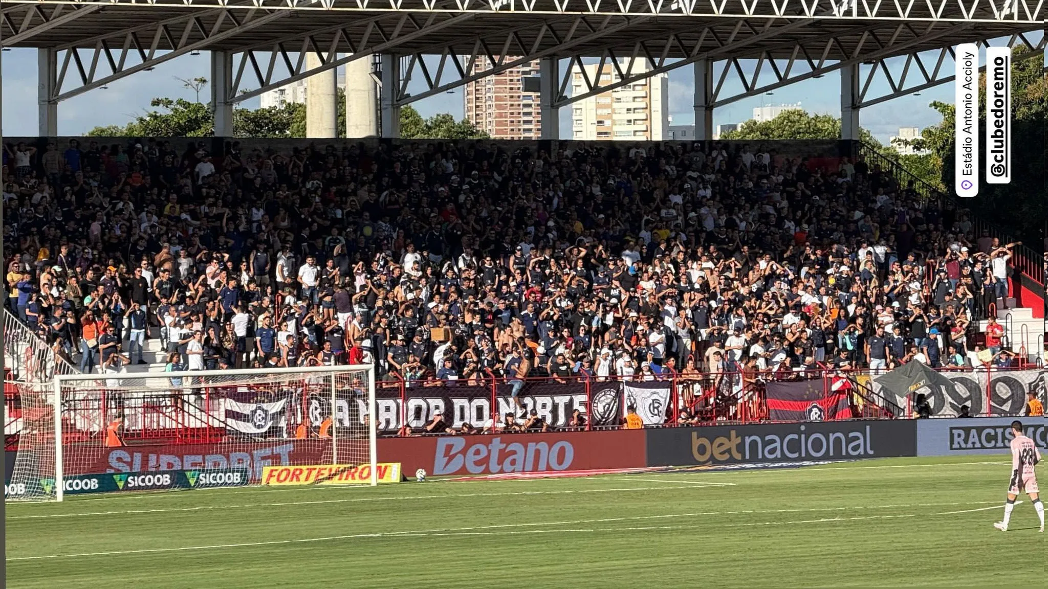Imagem ilustrativa da notícia: Torcida do Remo faz jus ao apelido de "Fenômeno Azul" em Goiânia