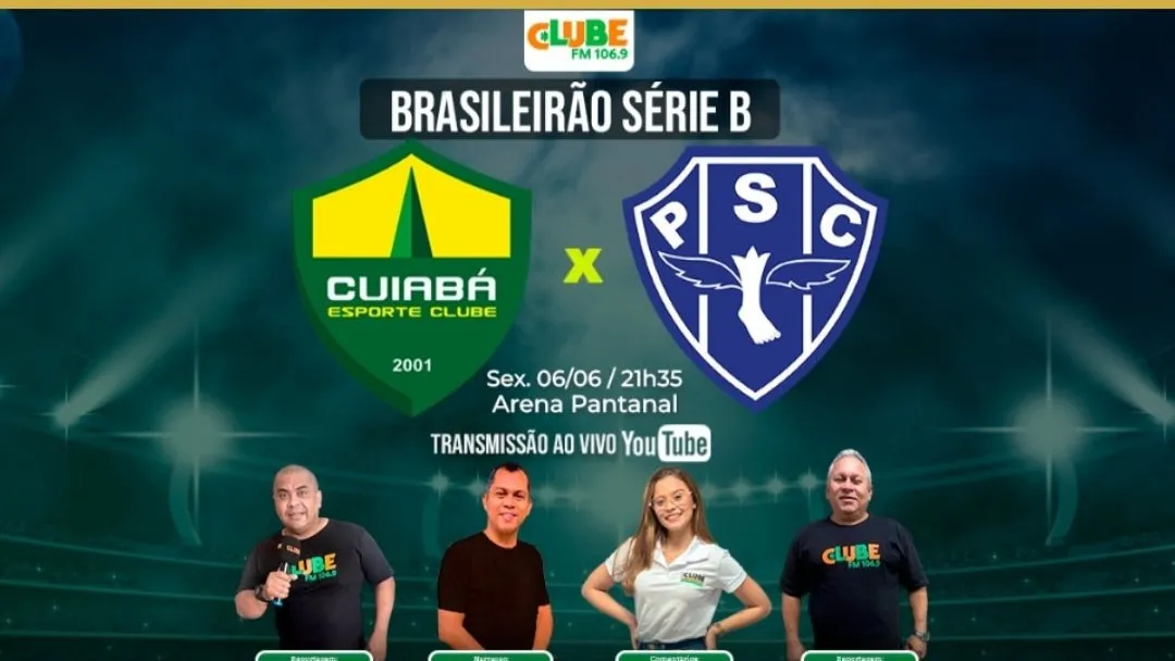 Imagem ilustrativa da notícia: Tem Jogo no DOL e na Clube: acompanhe Cuiabá x Paysandu