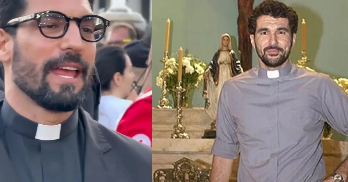 Imagem ilustrativa da notícia: Padre bonitão no Conclave viraliza por semelhança com personagem de novela