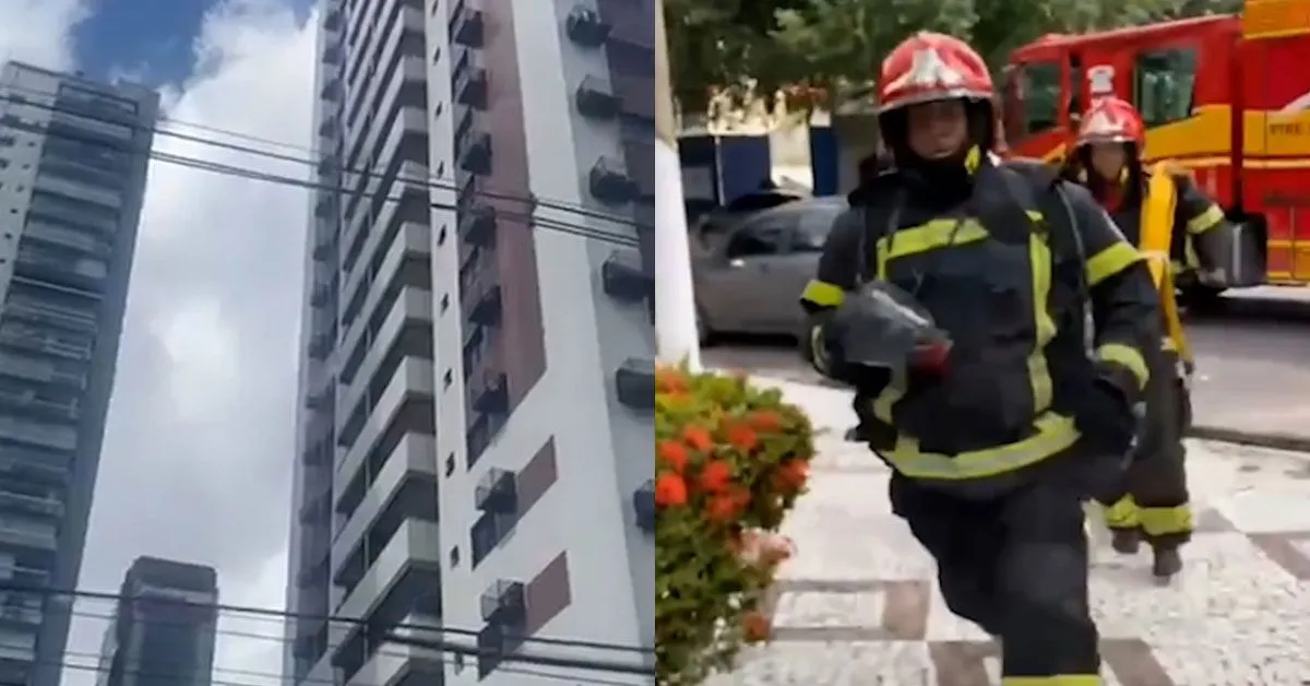 Imagem ilustrativa da notícia: Vídeo: Incêndio atinge apartamento no bairro de Nazaré