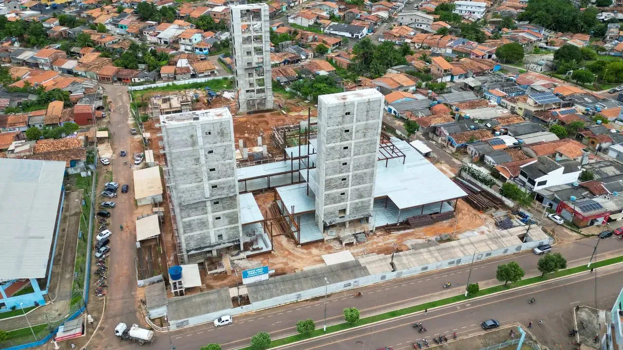 Imagem ilustrativa da notícia: Obras do novo hospital de Tucuruí avançam no sudeste do Pará 