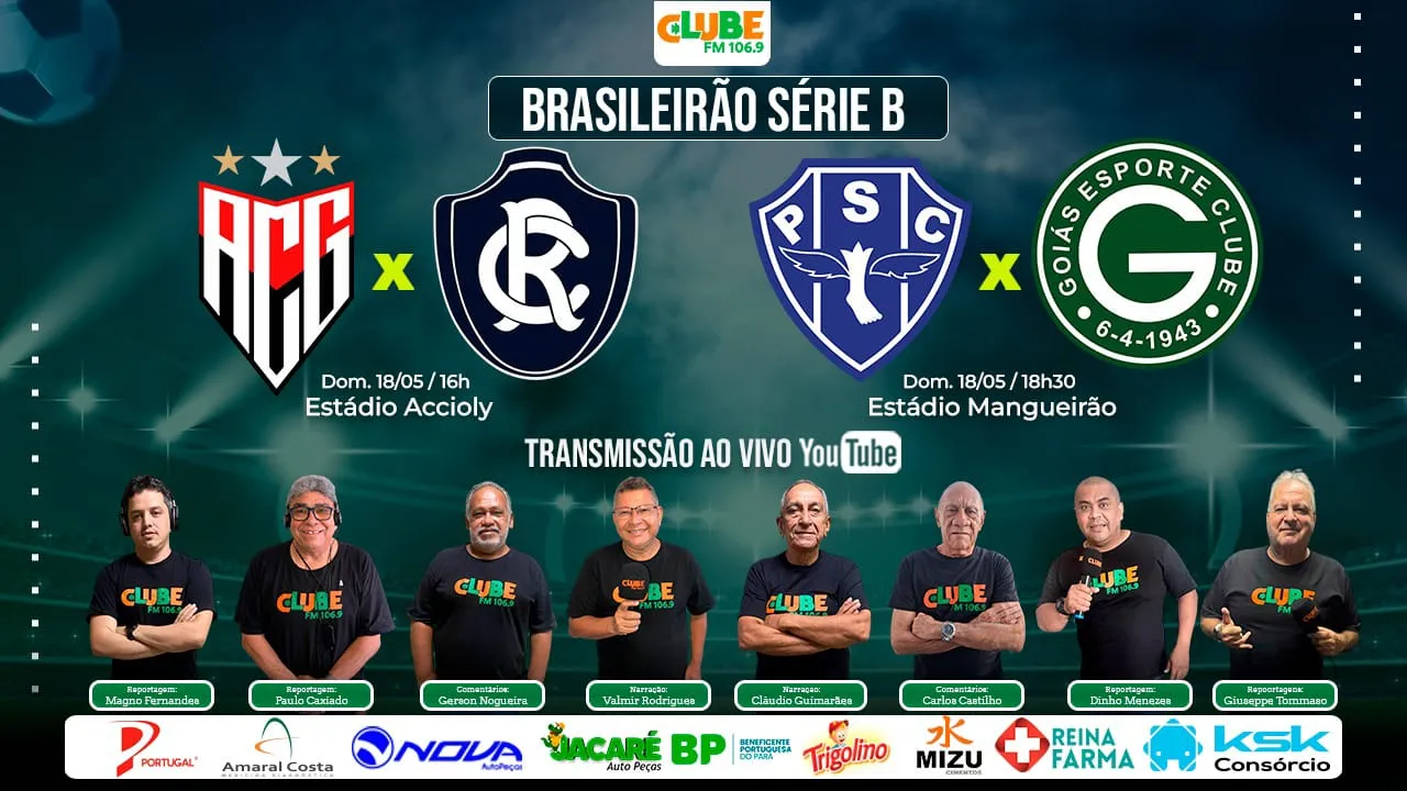 Imagem ilustrativa da notícia: Tem Jogo no DOL e na Clube: ouça os jogos de Remo e Paysandu