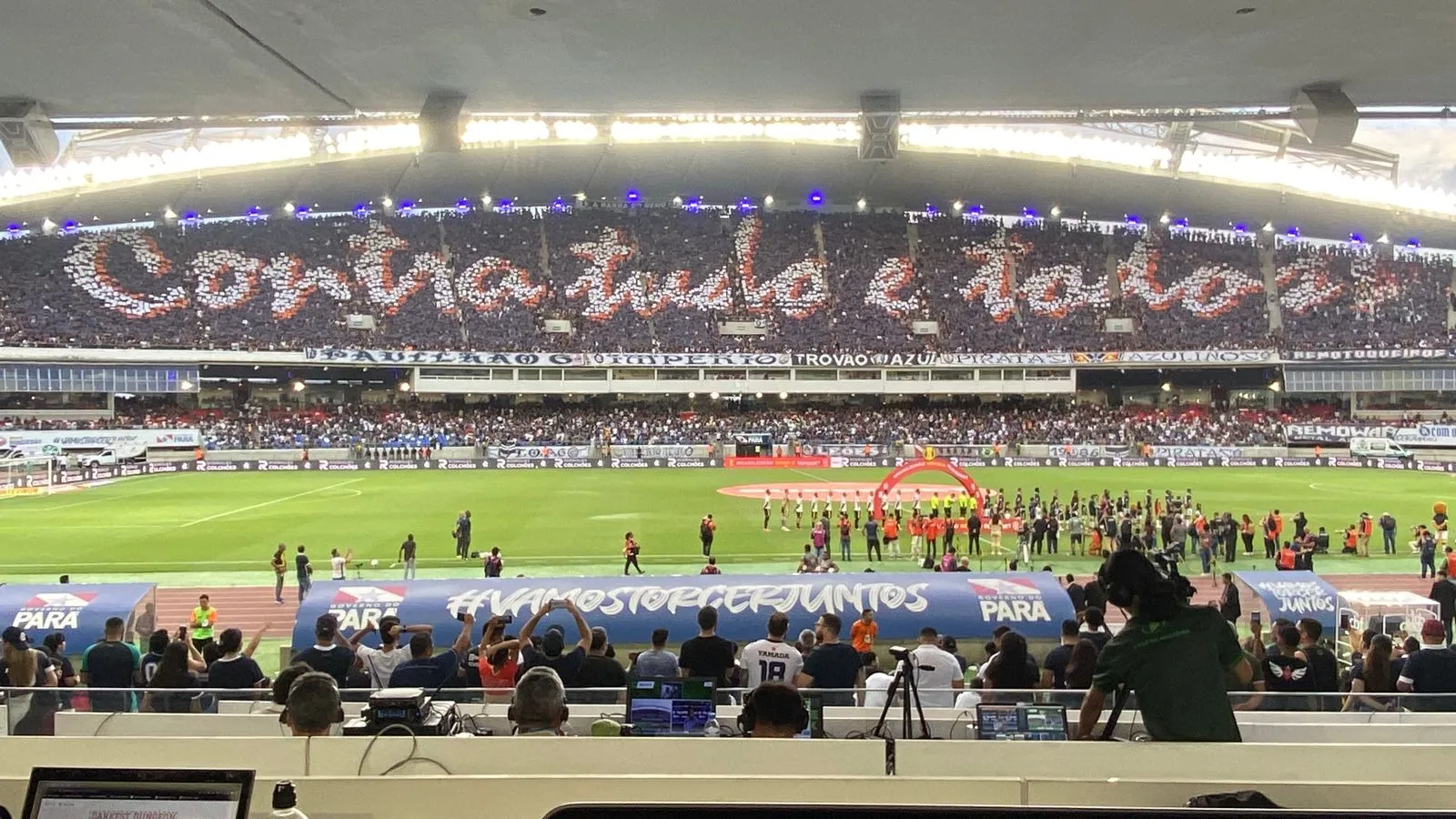 Imagem ilustrativa da notícia: Filas, protesto e mosaico: o show da torcida do Remo na Série B