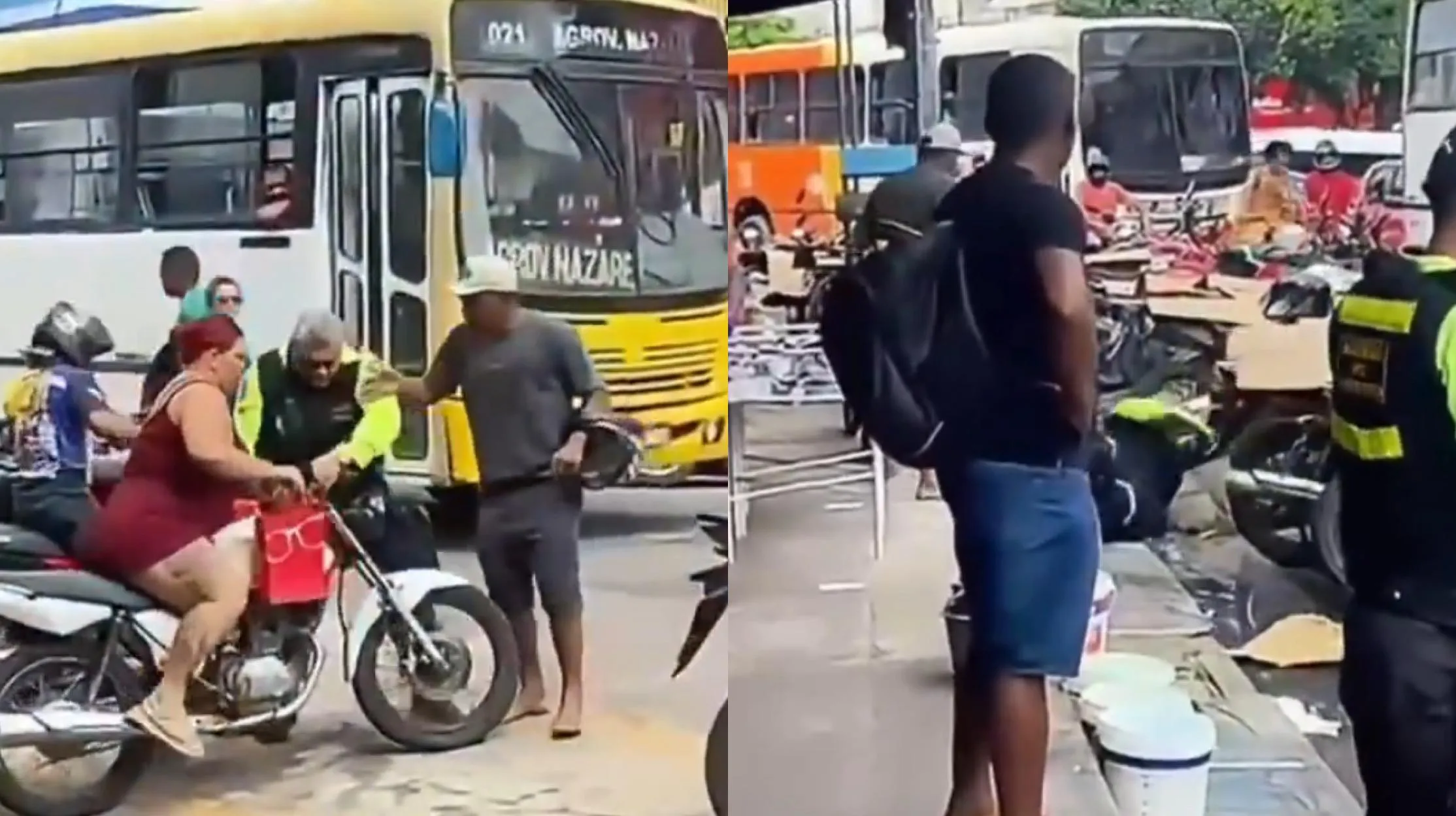 Imagem ilustrativa da notícia: Tumulto: agente de trânsito tropeça e cai ao tentar remover veículo 
