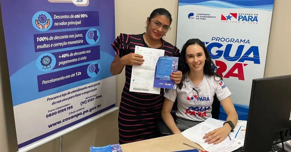 Imagem ilustrativa da notícia: Cosanpa oferece descontos para quem quer regularizar débitos