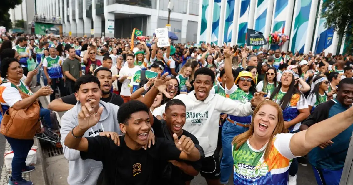 Imagem ilustrativa da notícia: Marcha para Jesus reúne fiéis no centro do Rio de Janeiro
