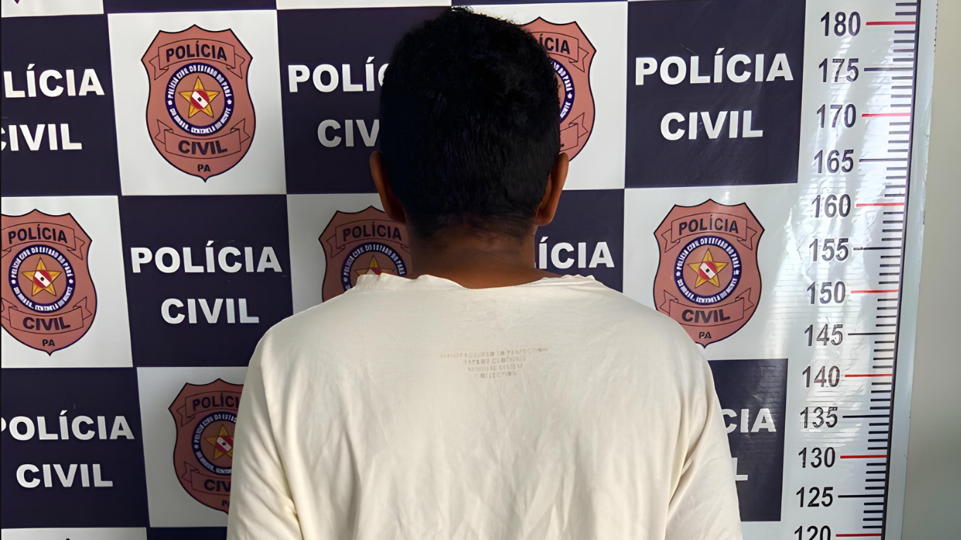 O preso foi levado à delegacia para prestar depoimento