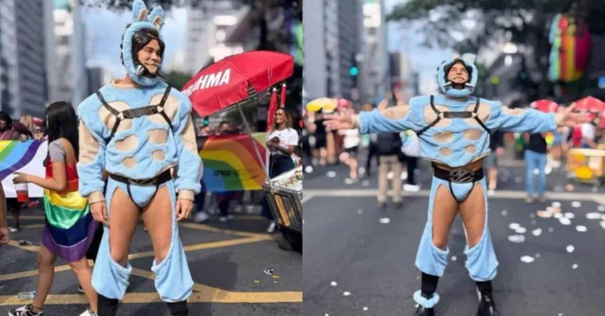 Imagem ilustrativa da notícia: Carmo Dalla Vecchia aparece de bumbum de fora em São Paulo; veja