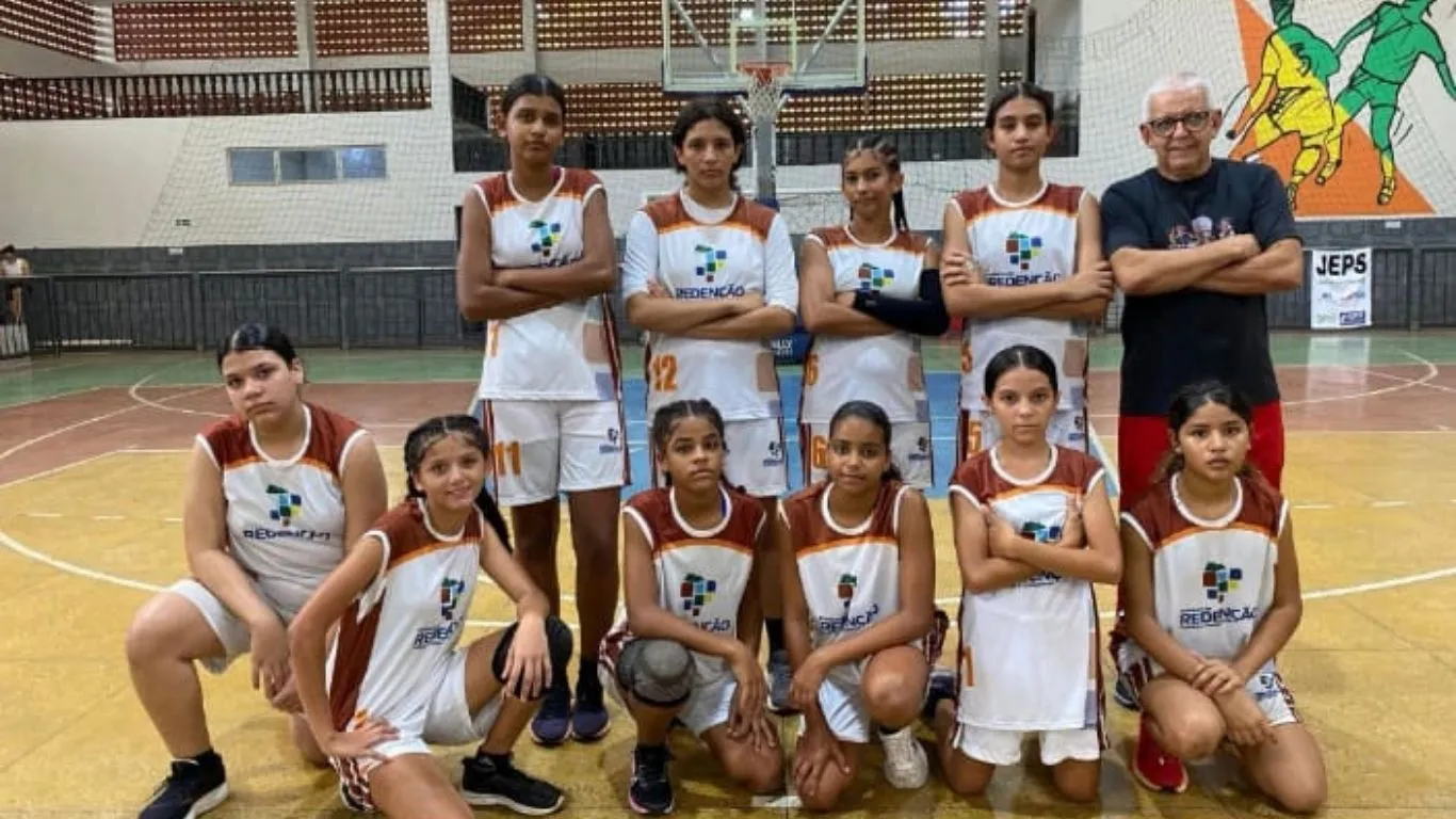 Imagem ilustrativa da notícia: Basquete feminino de Redenção brilha nos JEPs em Castanhal