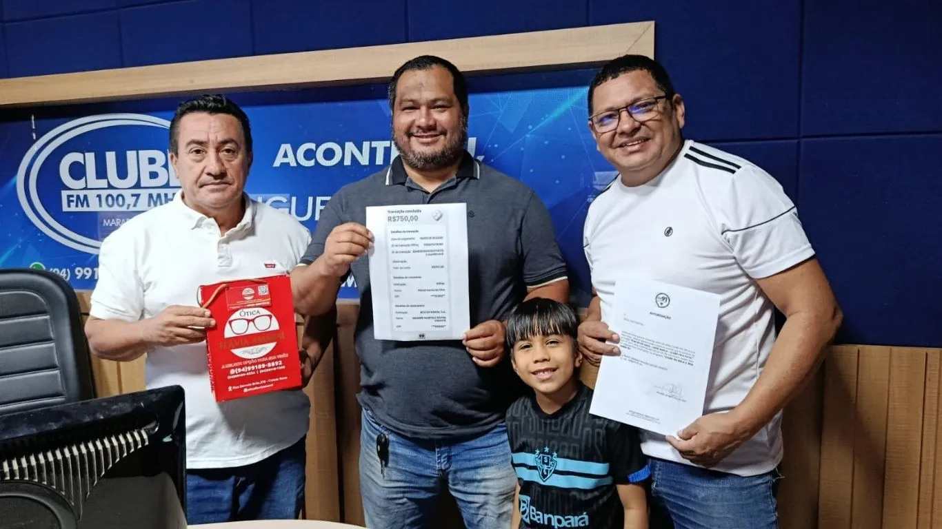 Imagem ilustrativa da notícia: Palpite certeiro rende combo de prêmios ao ouvinte da Clube