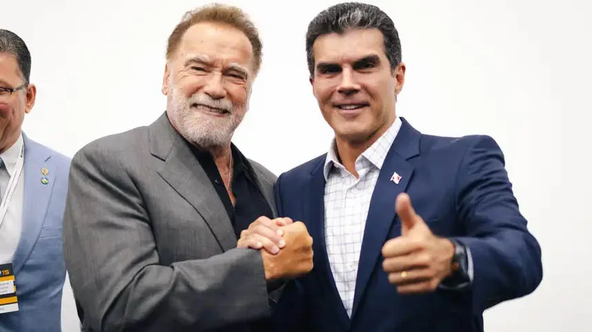 Imagem ilustrativa da notícia: Helder e Schwarzenegger debatem nova economia verde para florestas