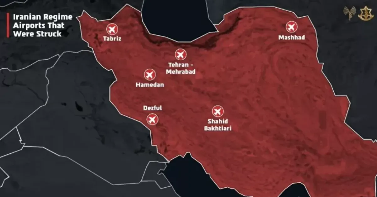 Imagem ilustrativa da notícia: Israel bombardeia alvos militares e aeroportos no Irã