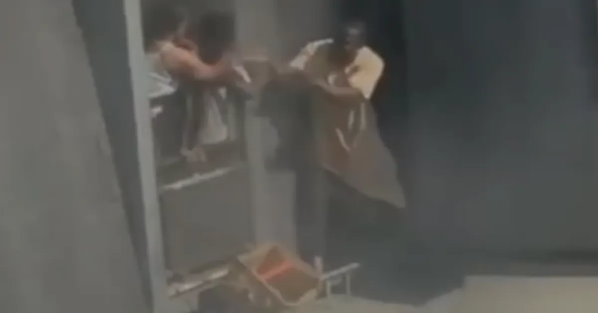 Imagem ilustrativa da notícia: Vídeo: homem resgata crianças de prédio em chamas em Paris