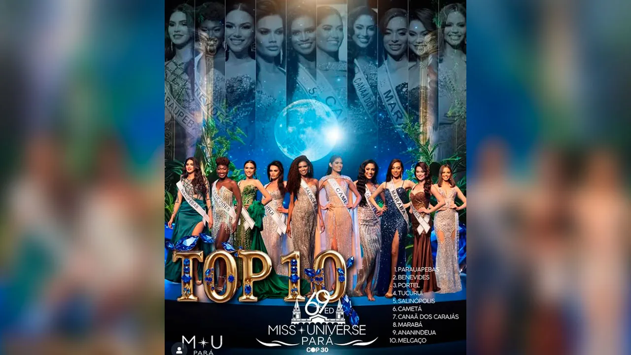 Imagem ilustrativa da notícia: Vídeo: veja quem foi a campeão do Miss Universe Pará 2025