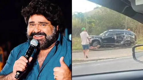 Imagem ilustrativa da notícia: Cantor Fabiano Menotti sofre grave acidente a caminho do Rio