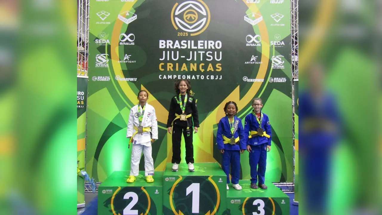 Imagem ilustrativa da notícia: Paraense de 10 anos é vice-campeã brasileira de jiu-jítsu