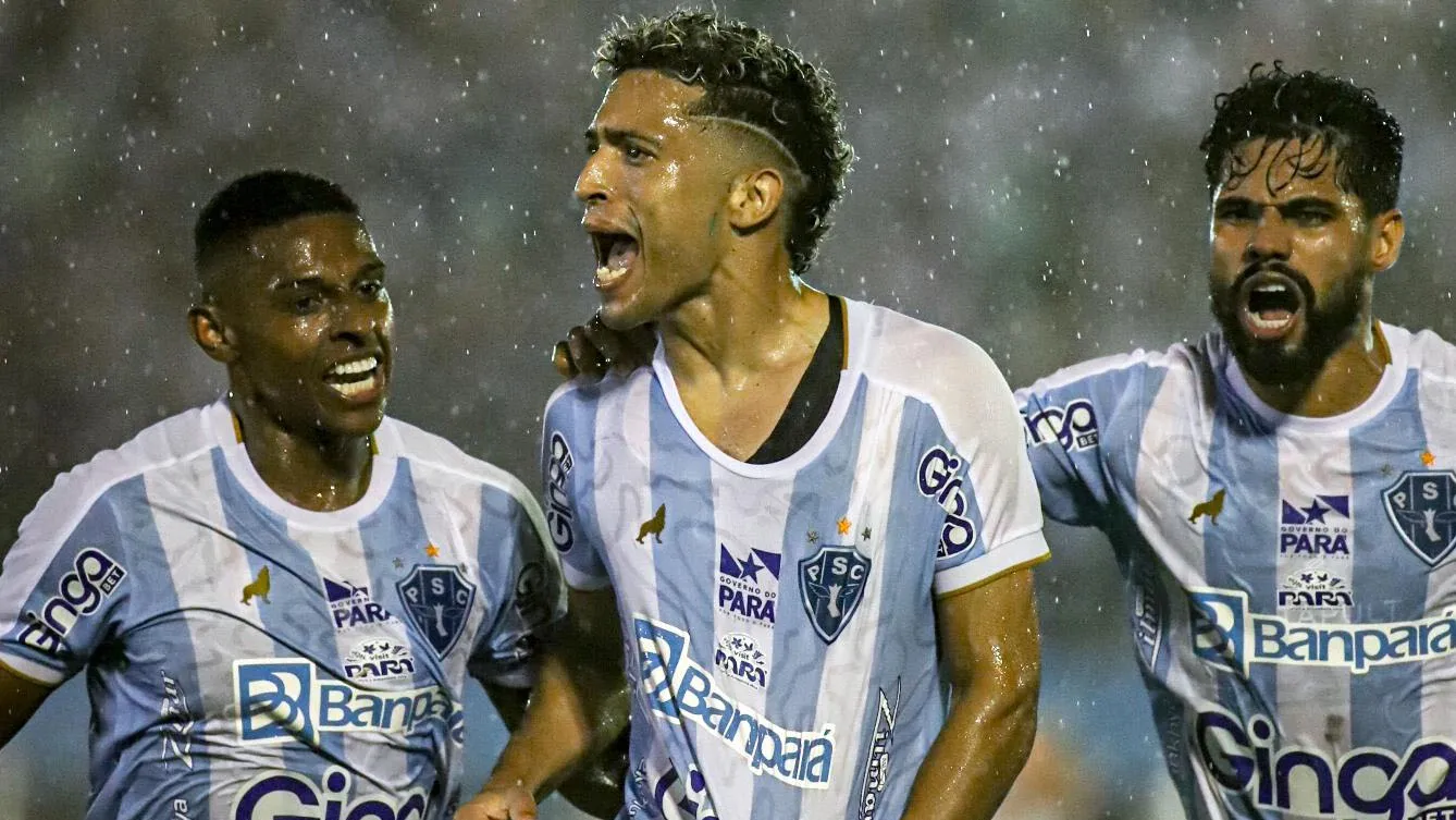 Imagem ilustrativa da notícia: Em três minutos, Paysandu vira e vence a 3ª seguida na Série B