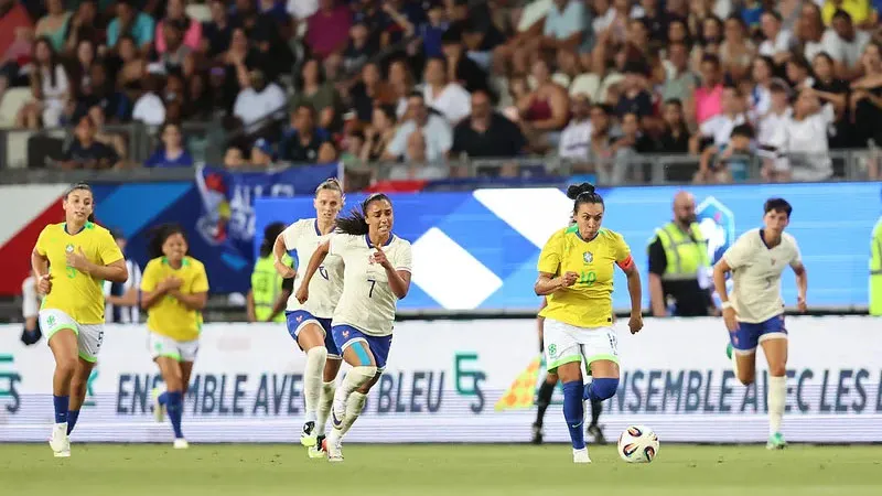 Imagem ilustrativa da notícia: Seleção Feminina do Brasil sai na frente mas sofre virada da França