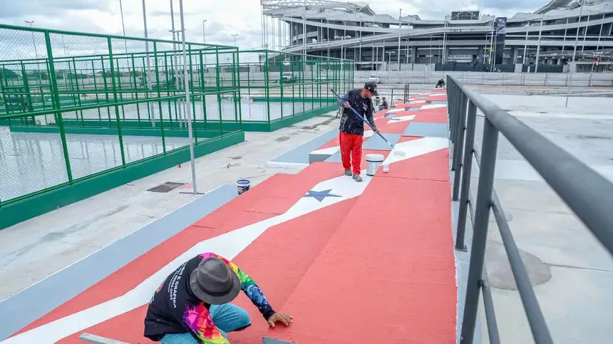 Imagem ilustrativa da notícia: Obra do Novo Parque Olímpico Mangueirão entra na reta final