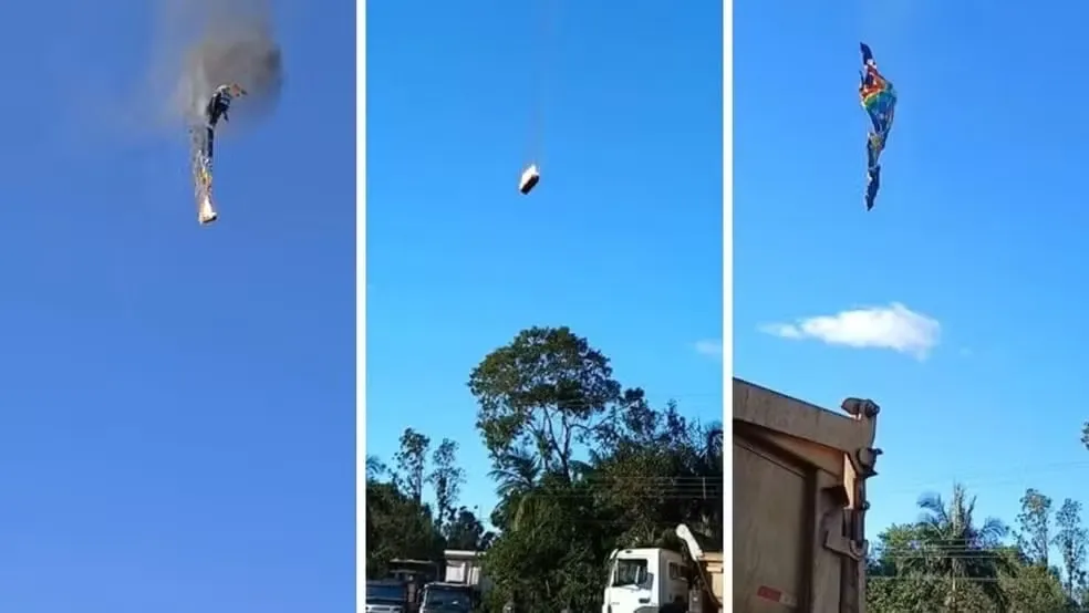 Imagem ilustrativa da notícia: Imagens fortes: novo vídeo mostra vítimas se jogando do balão