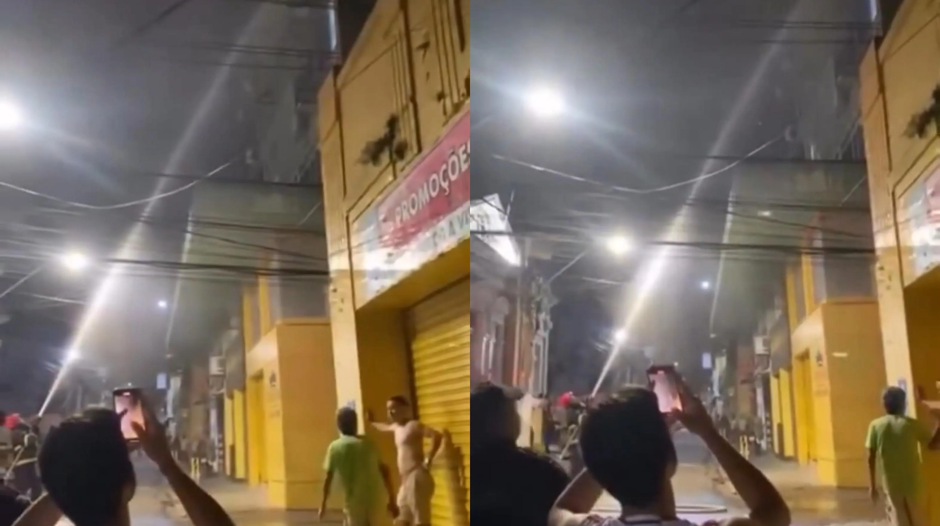Imagem ilustrativa da notícia: Vídeo: incêndio atinge prédio no centro histórico de Belém