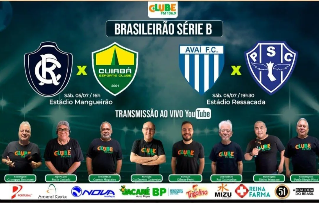Imagem ilustrativa da notícia: Tem jogo no DOL e na Clube: ouça Remo x Cuiabá