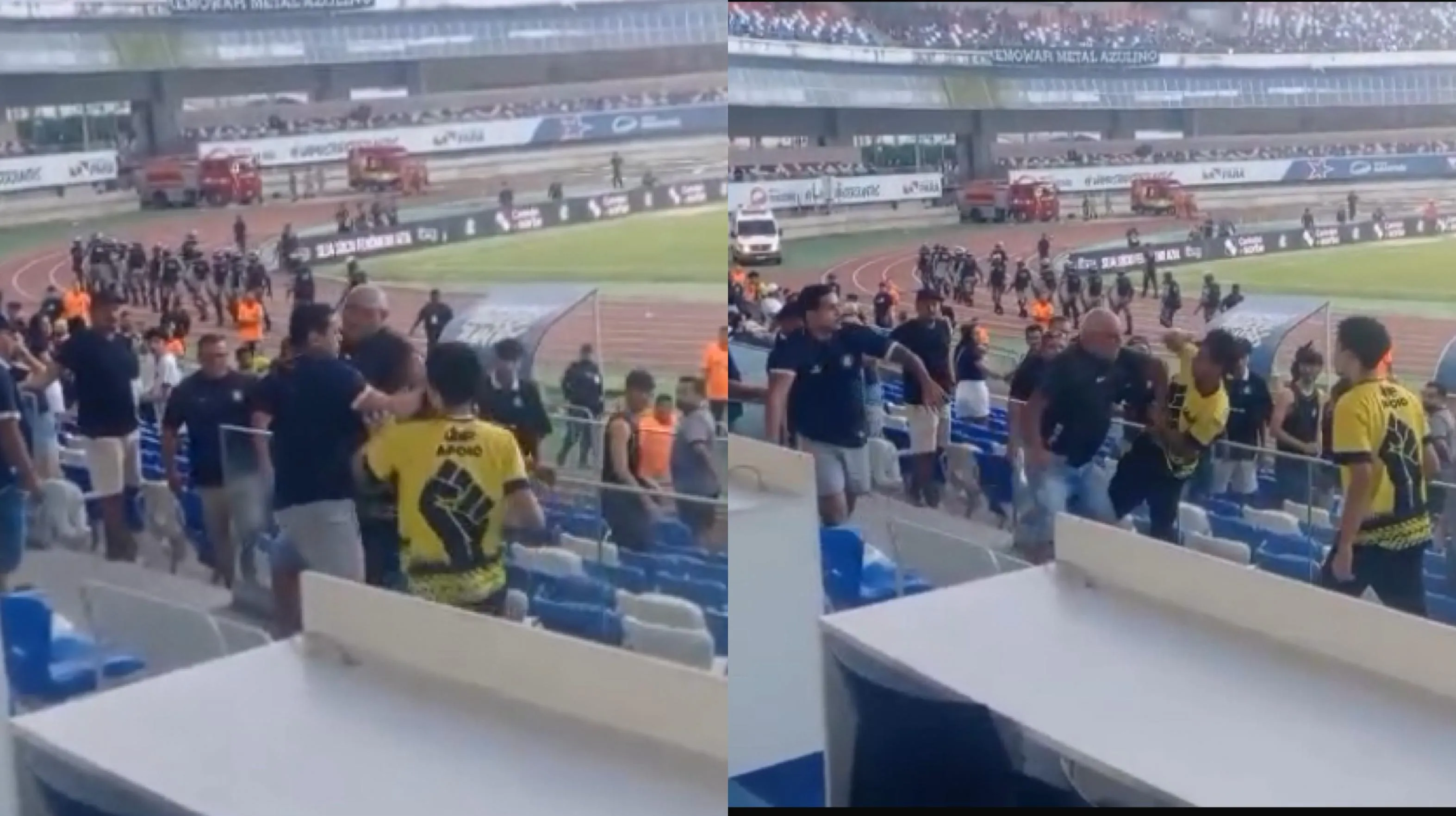 Imagem ilustrativa da notícia: Torcedores do Remo entram em confronto com seguranças após empate