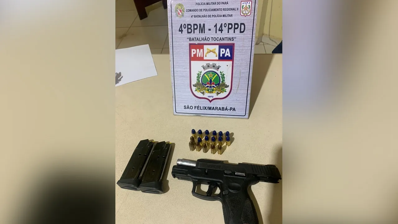 Imagem ilustrativa da notícia: Polícia encontra pistola em carro conduzido por mulher