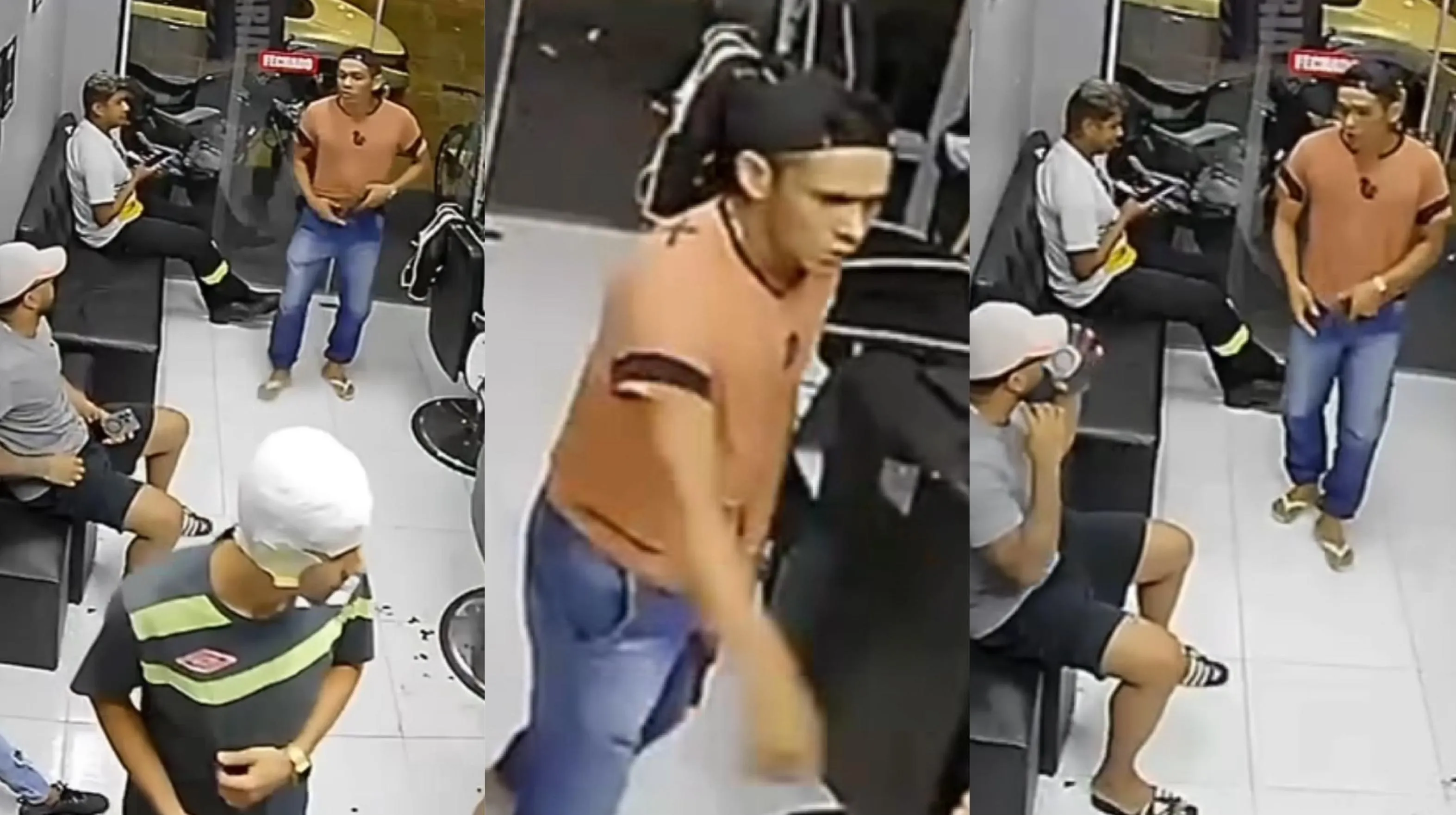 Imagem ilustrativa da notícia: Homem invade barbearia, rouba clientes e arma de PM na Marambaia