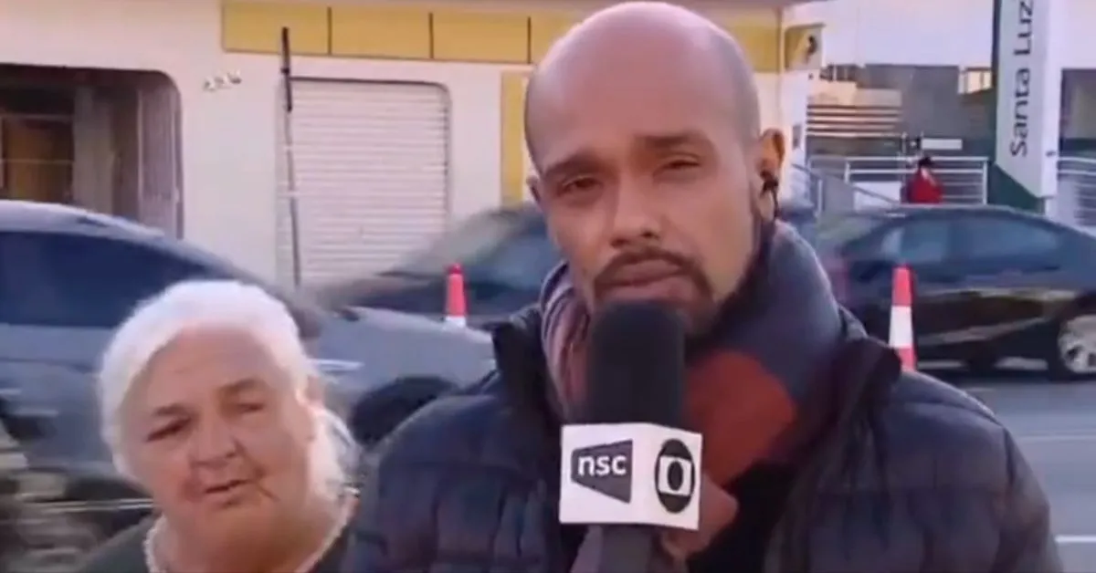 Imagem ilustrativa da notícia: Repórter ajuda idosa ao vivo e ato de gentileza viraliza
