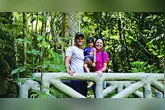 Fernando e Kamila conheceram o Bosque pela primeira vez com a filha, Fernanda