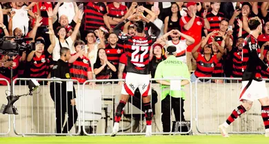Imagem ilustrativa da notícia: Flamengo bate o Inter e abre vantagem nas oitavas da Libertadores