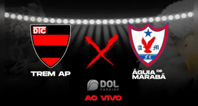 Imagem ilustrativa da notícia: AO VIVO: Trem do Amapá x Águia de Marabá, acompanhe aqui!