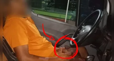 Imagem ilustrativa da notícia: Motorista bate em portão e dorme com copo de cerveja na mão